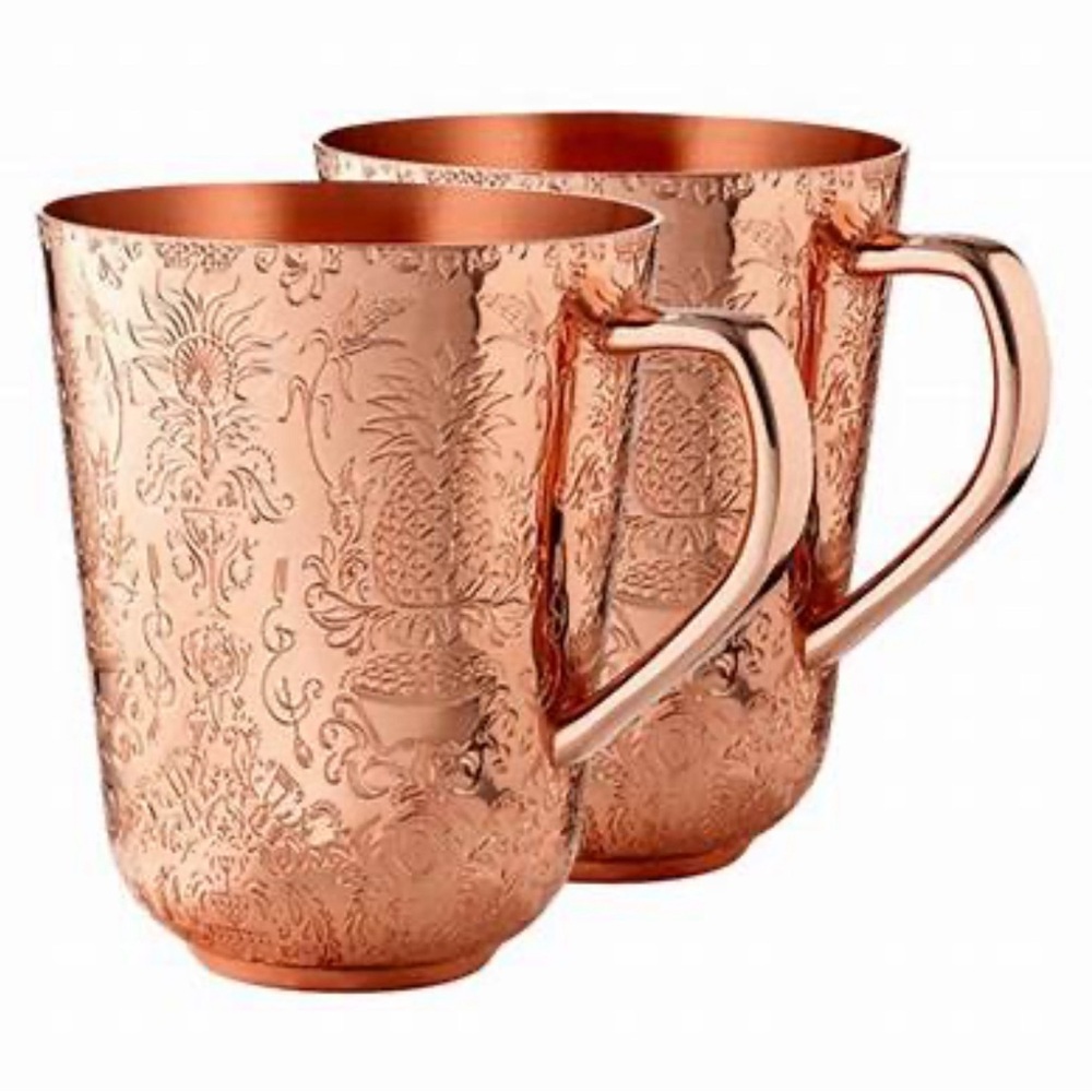 Copper mug set of 6